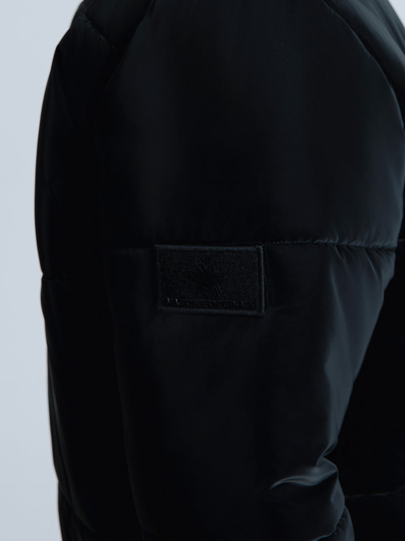 MagicBee Glossy Puffer Jacket - Black (Special Edition)