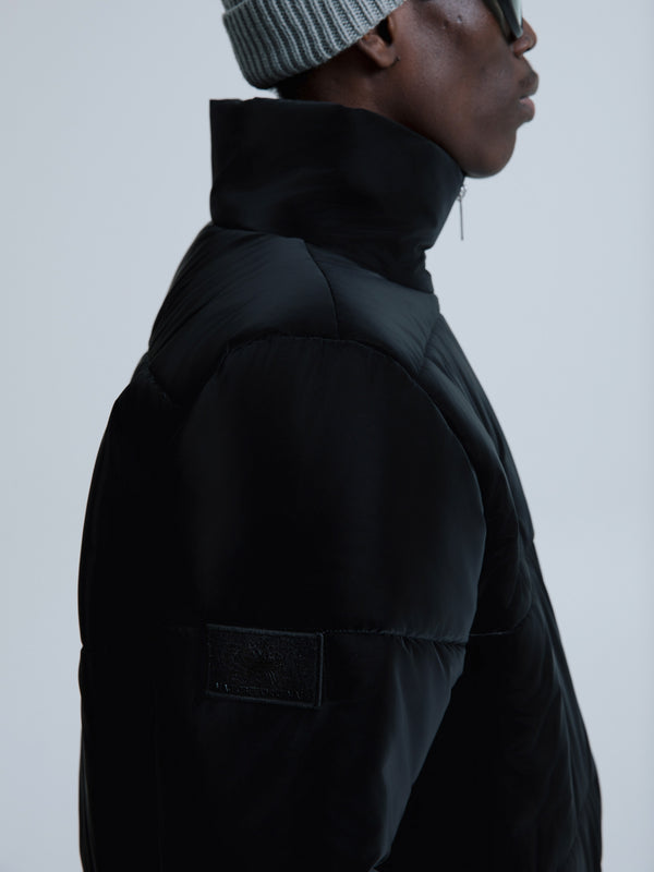 MagicBee Glossy Puffer Jacket - Black (Special Edition)