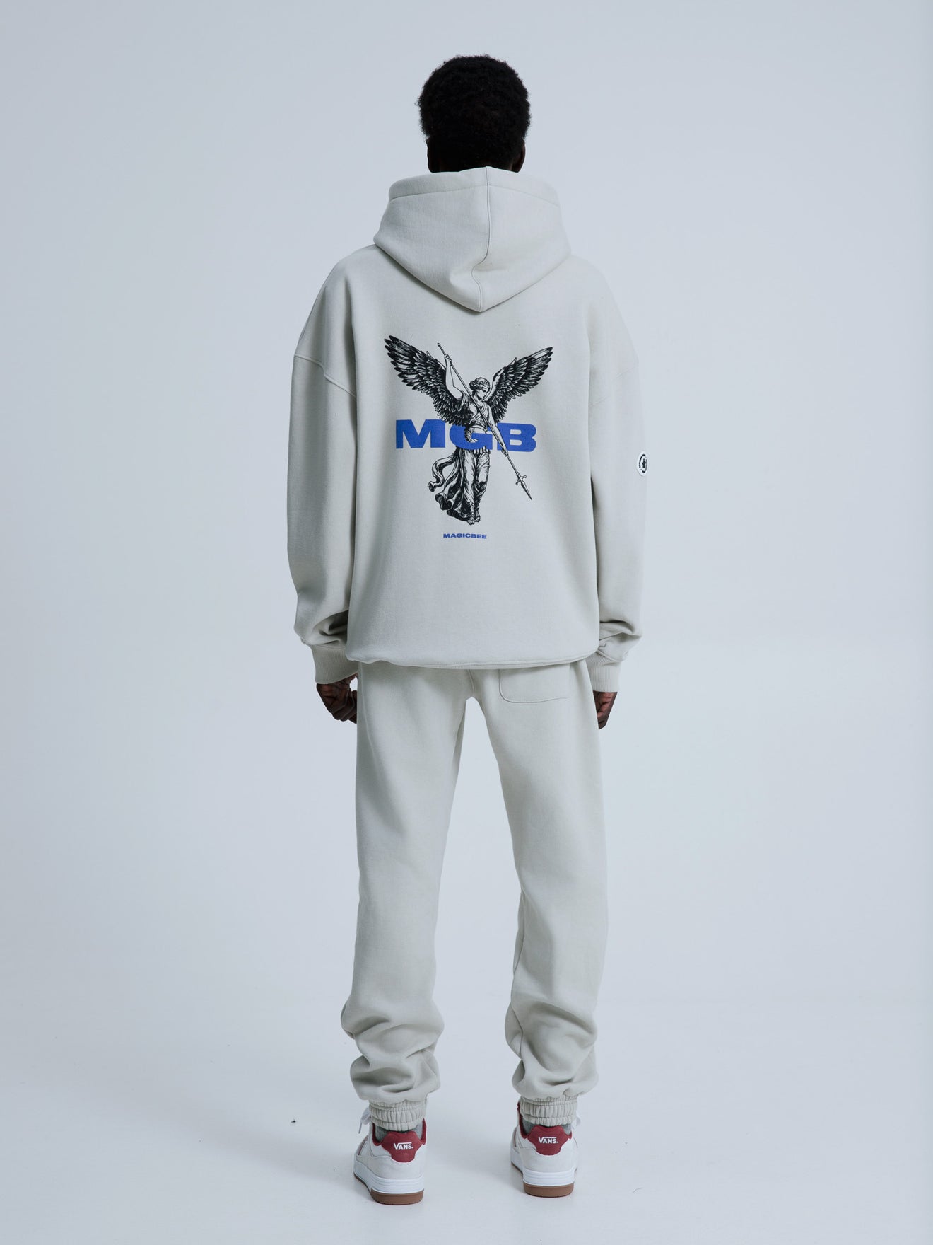 MagicBee Archangel Logo Hoodie - Ice Grey