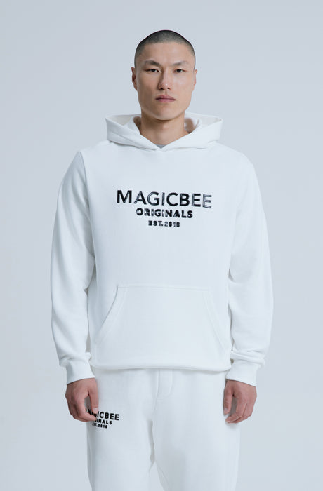 MagicBee Originals 3D Logo Hoodie - Off White