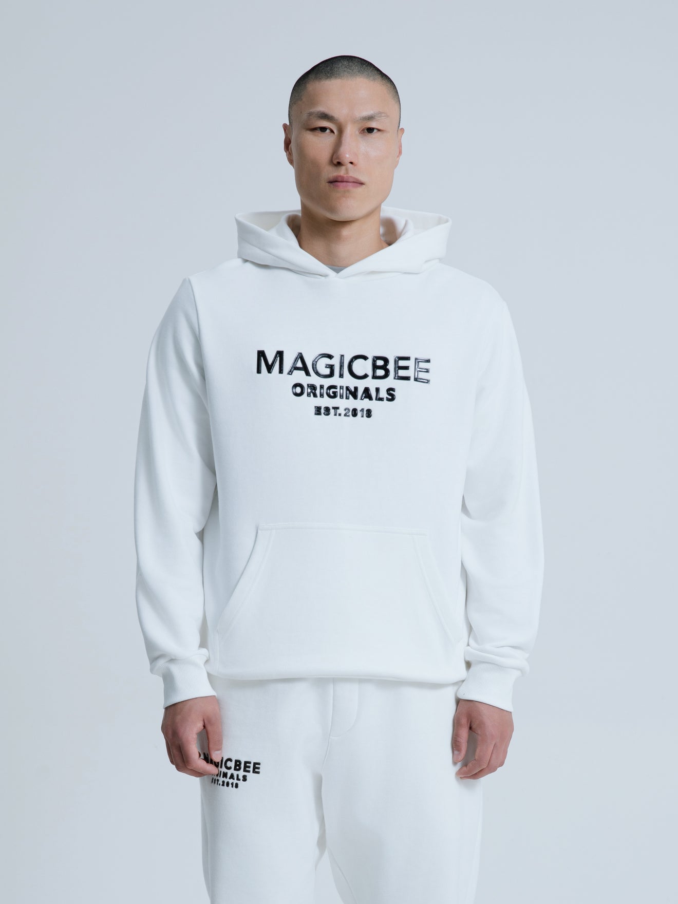MagicBee Originals 3D Logo Hoodie - Off White