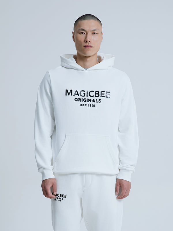 MagicBee Originals 3D Logo Hoodie - Off White