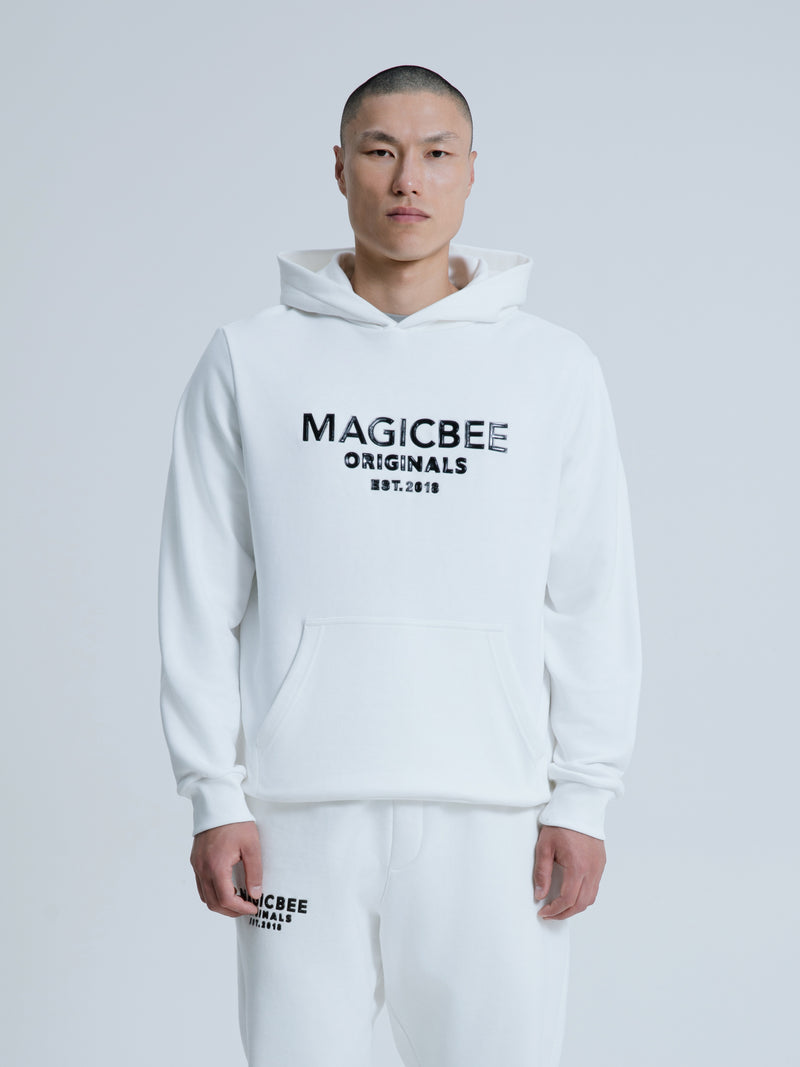 MagicBee Originals 3D Logo Hoodie - Off White