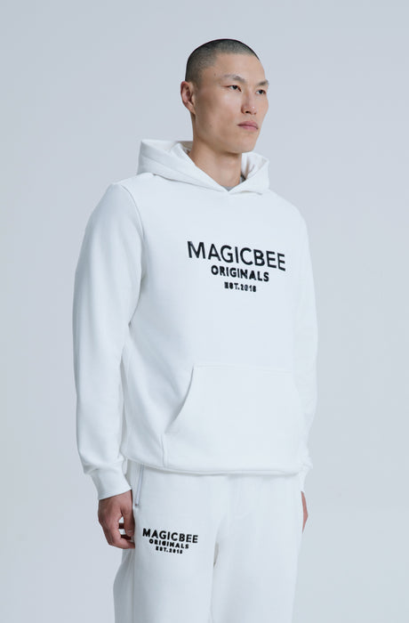 MagicBee Originals 3D Logo Hoodie - Off White