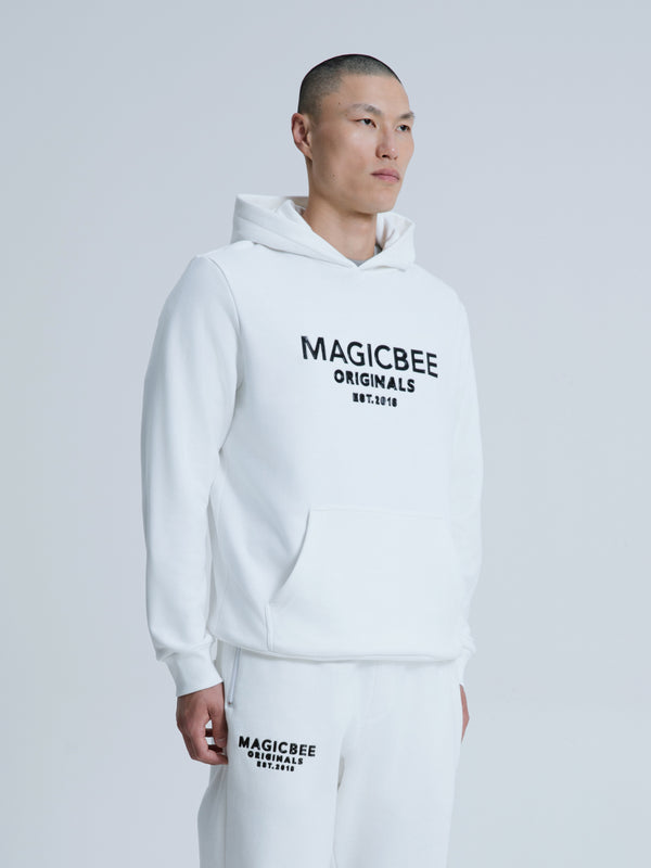 MagicBee Originals 3D Logo Hoodie - Off White