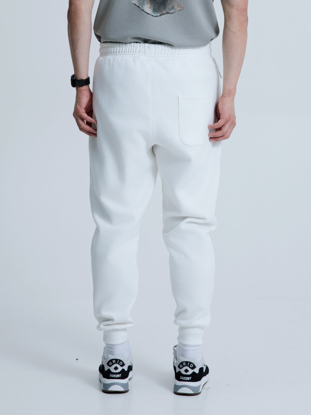 MagicBee Originals 3D Logo Zip Pants - Off White