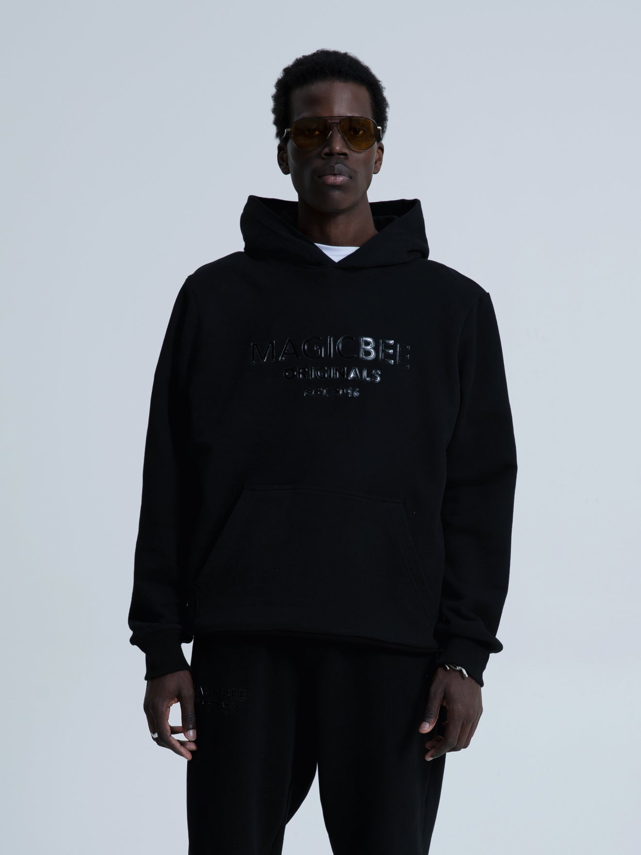 MagicBee Originals 3D Logo Hoodie - Black