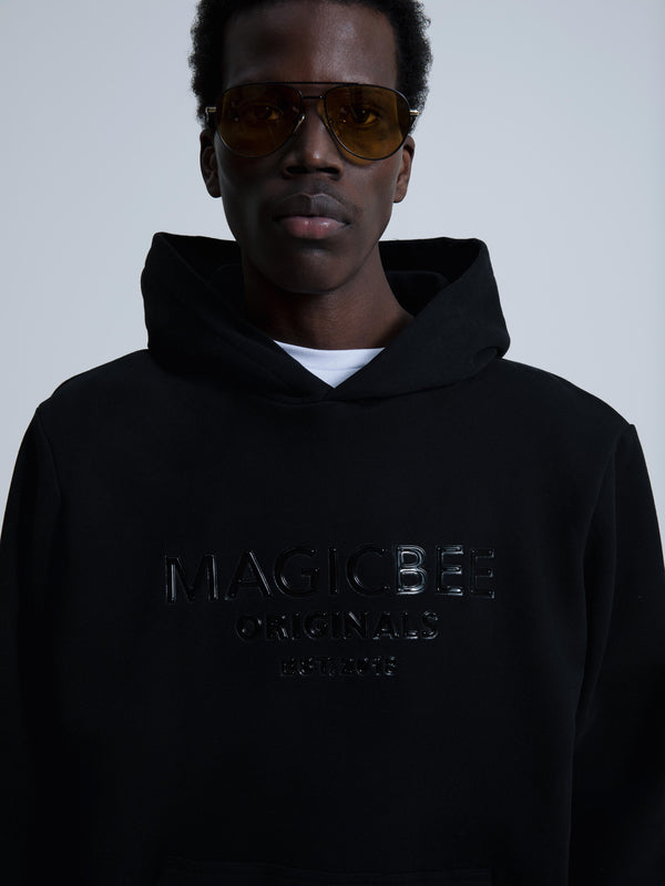 MagicBee Originals 3D Logo Hoodie - Black