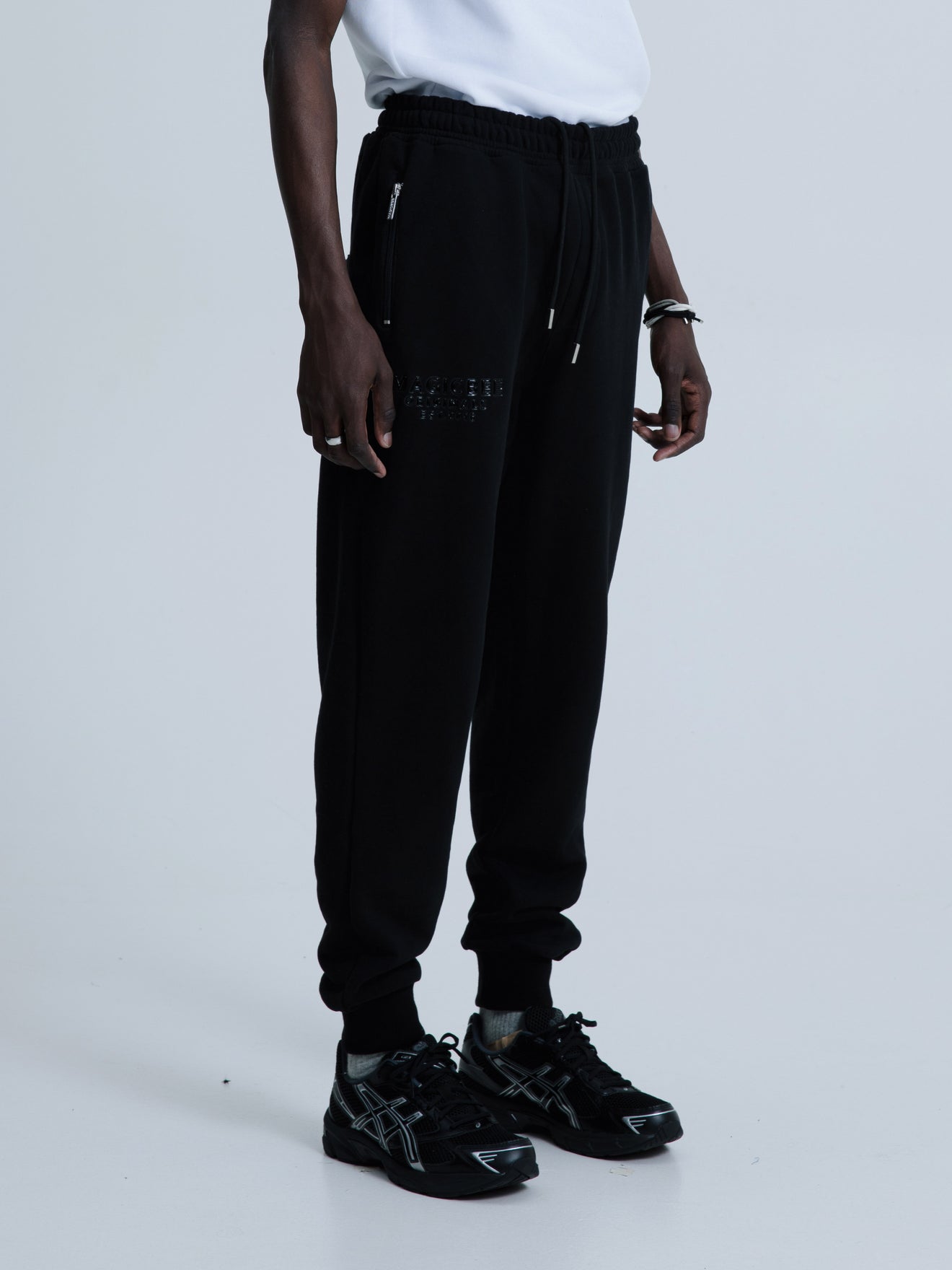 MagicBee Originals 3D Logo Zip Pants - Black