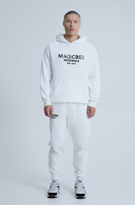 MagicBee Originals 3D Logo Hoodie - Off White