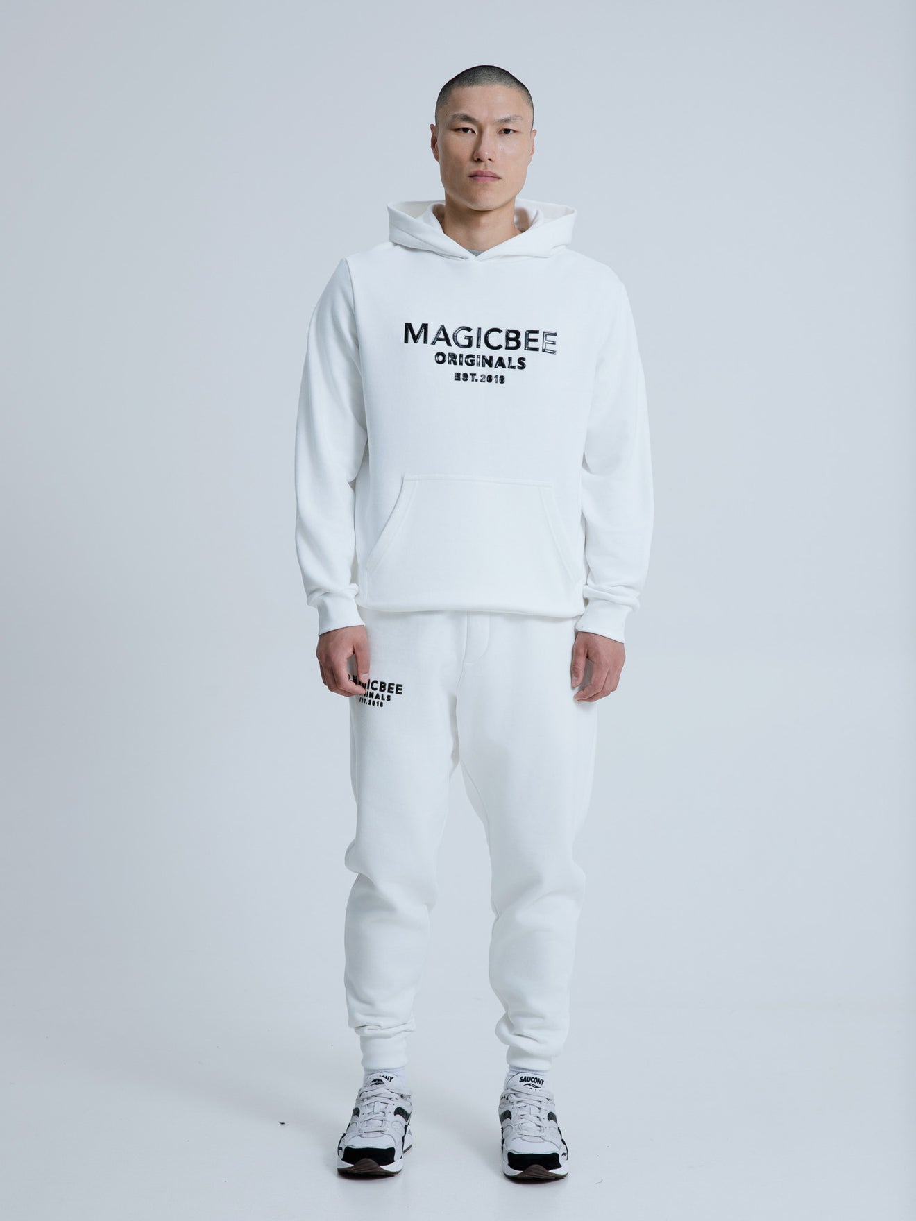 MagicBee Originals 3D Logo Hoodie - Off White