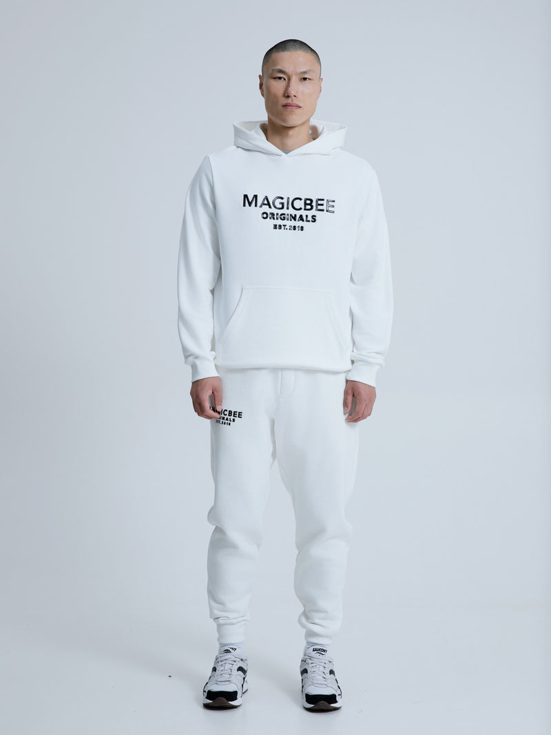 MagicBee Originals 3D Logo Hoodie - Off White