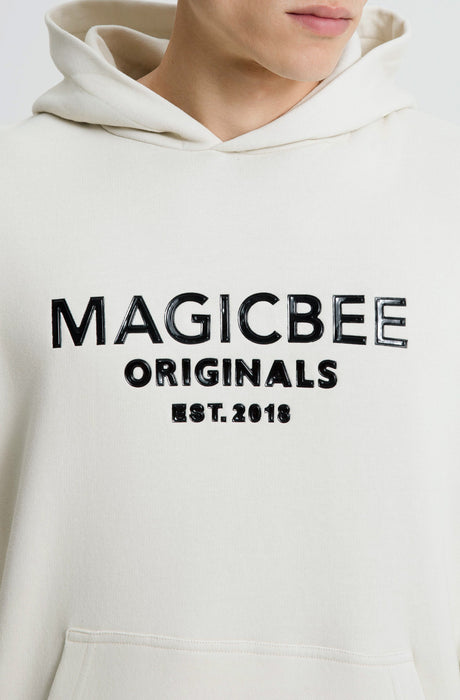 MagicBee Originals 3D Logo Hoodie - Beige
