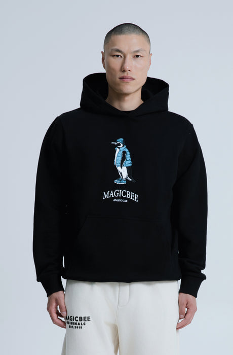 MagicBee Urban Penguin Hoodie - Black