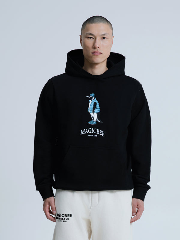 MagicBee Urban Penguin Hoodie - Black