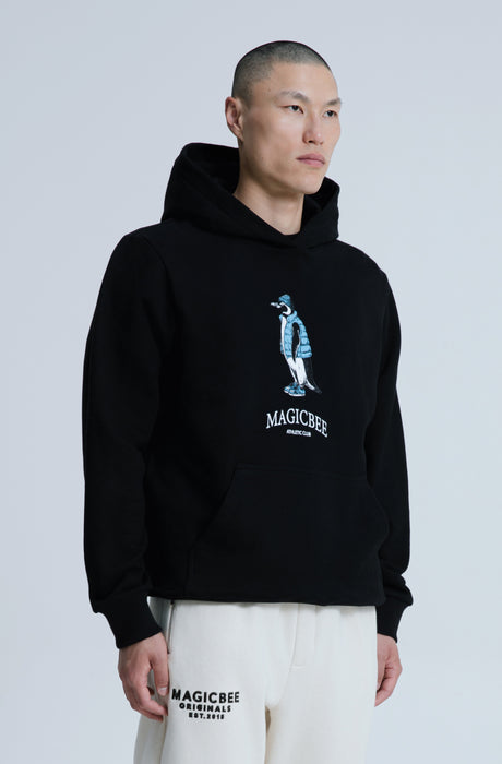 MagicBee Urban Penguin Hoodie - Black