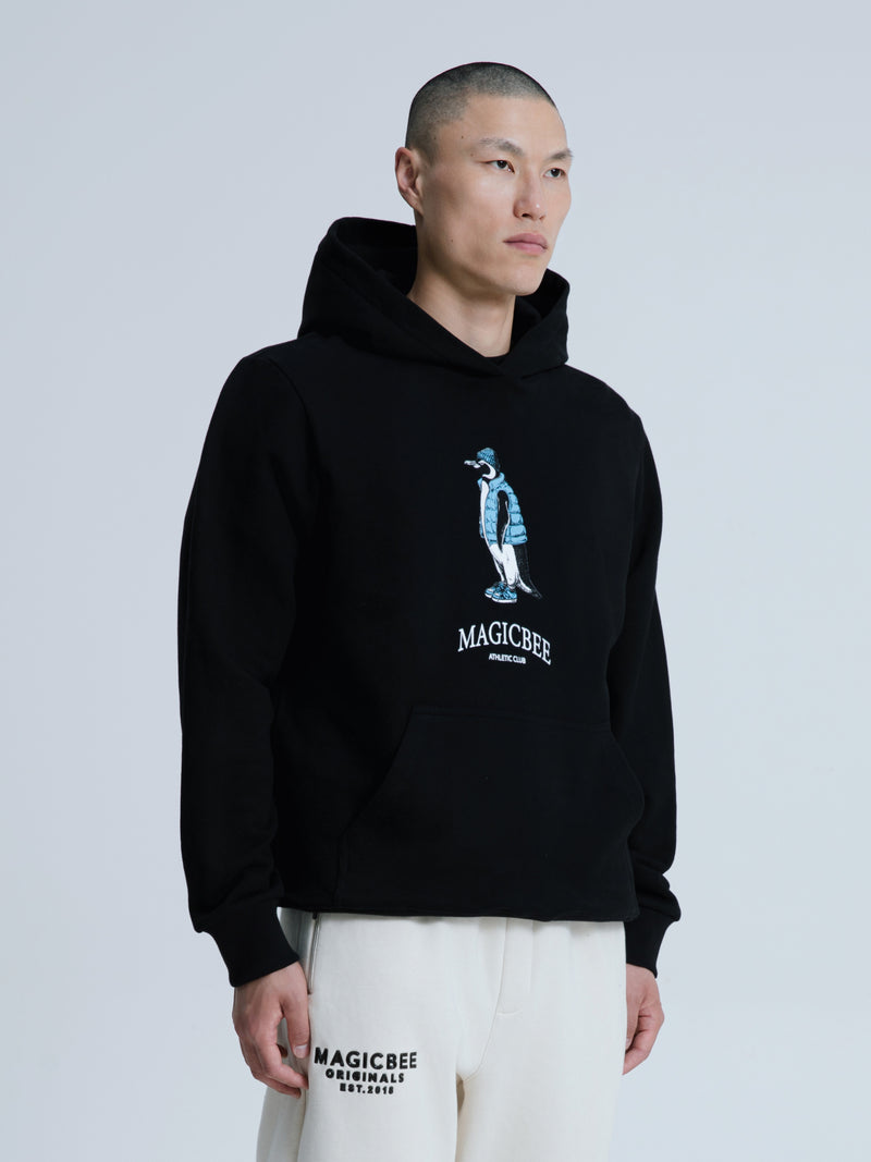 MagicBee Urban Penguin Hoodie - Black