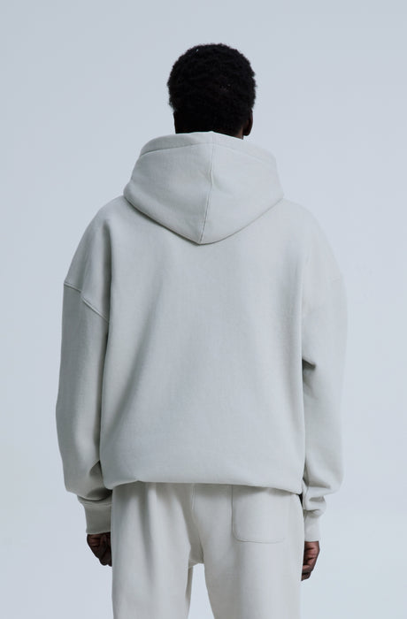 MagicBee 3D Embroidered Logo Hoodie - Ice Grey