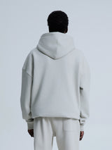 MagicBee 3D Embroidered Logo Hoodie - Ice Grey