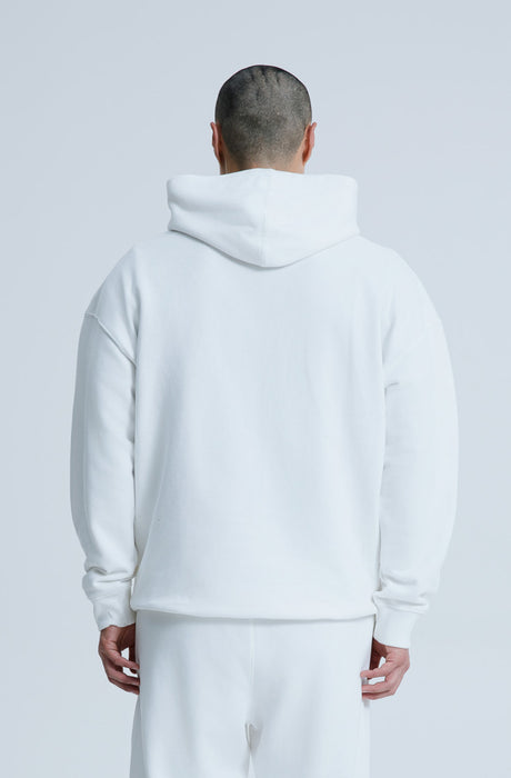 MagicBee 3D Embroidered Logo Hoodie - Off White