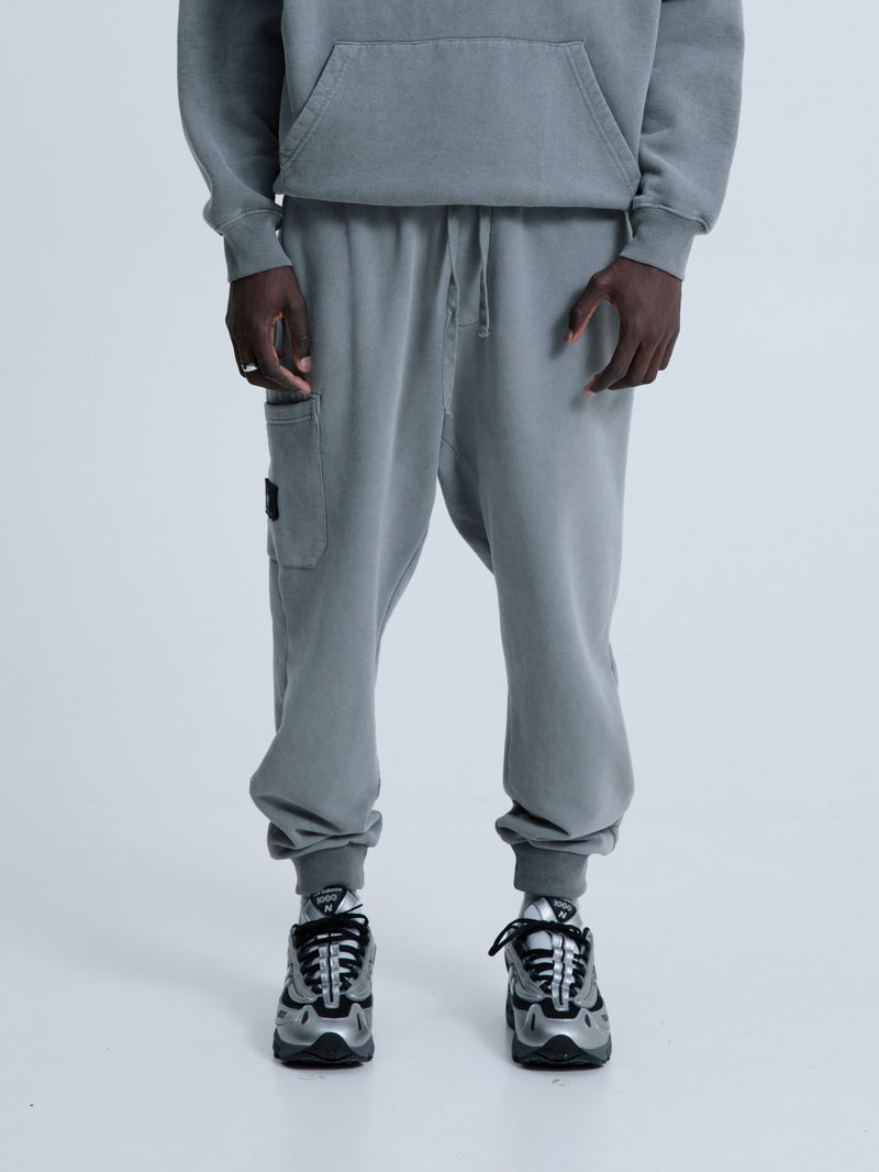 MagicBee Stone Washed Cargo Pants- Grey