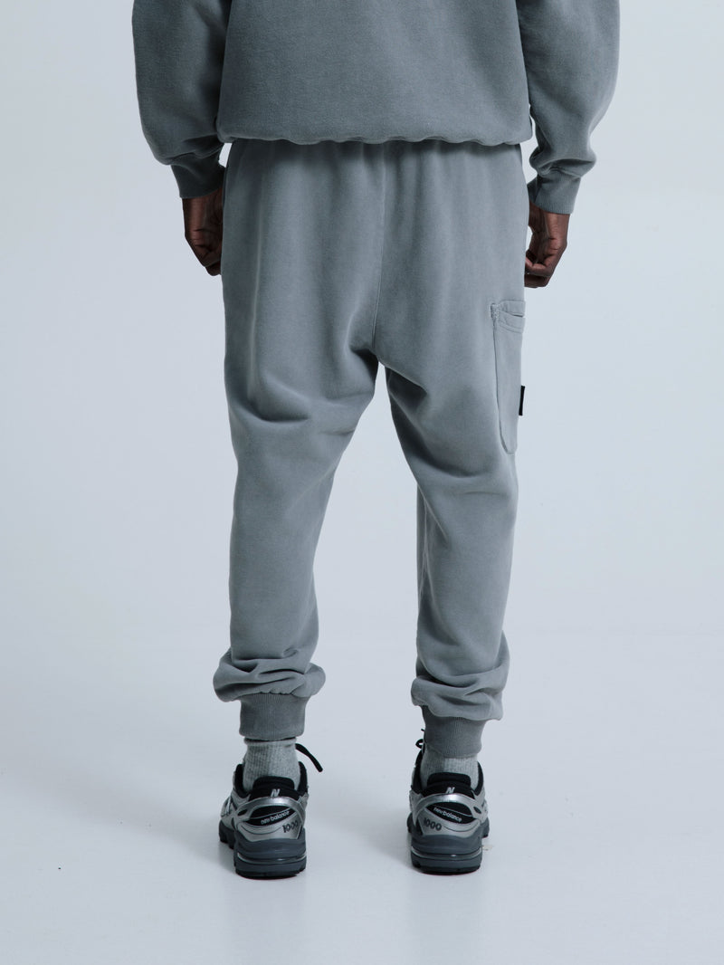 MagicBee Stone Washed Cargo Pants- Grey