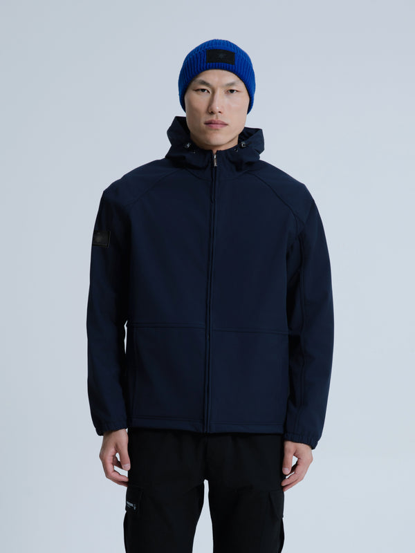 MagicBee Reflective Logo Waterproof Fleece Jacket - Navy Blue