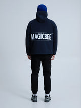 MagicBee Reflective Logo Waterproof Fleece Jacket - Navy Blue