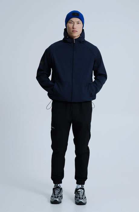 MagicBee Reflective Logo Waterproof Fleece Jacket - Navy Blue