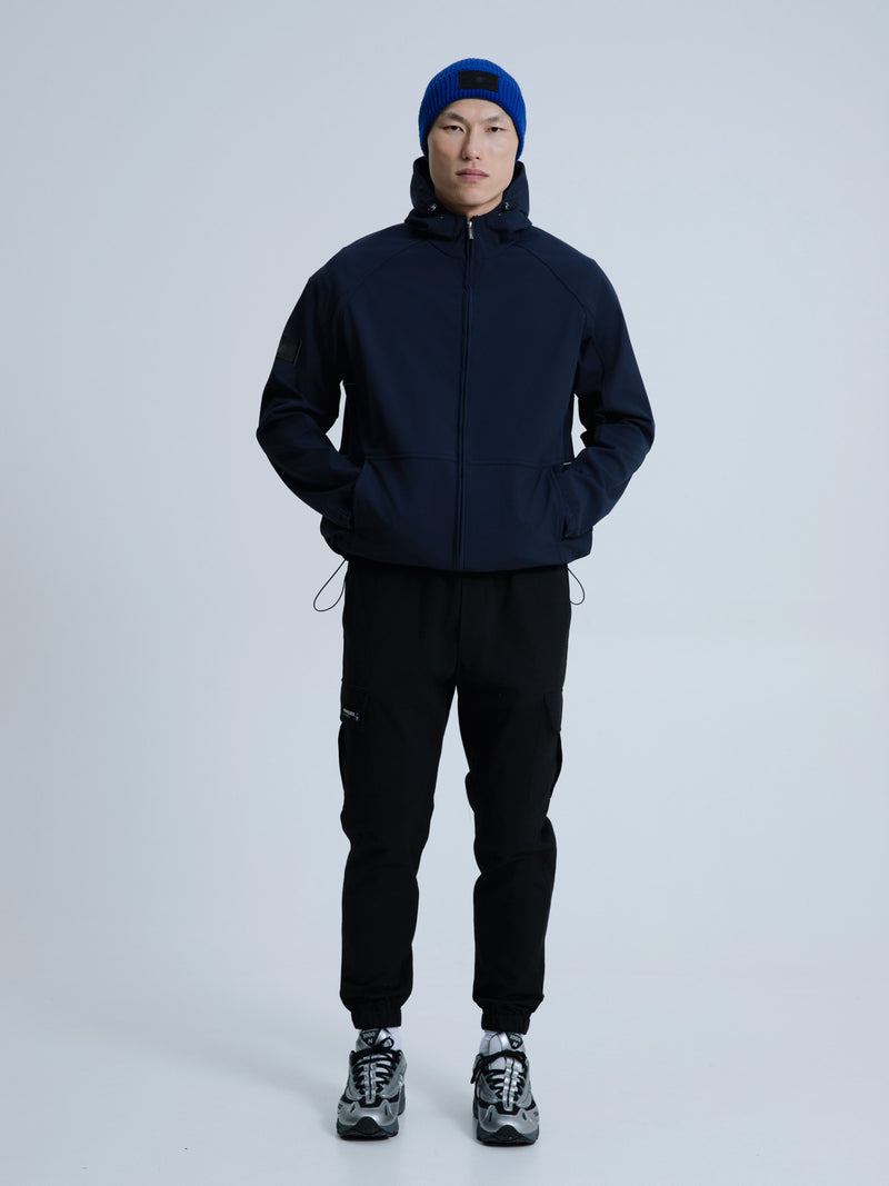MagicBee Reflective Logo Waterproof Fleece Jacket - Navy Blue