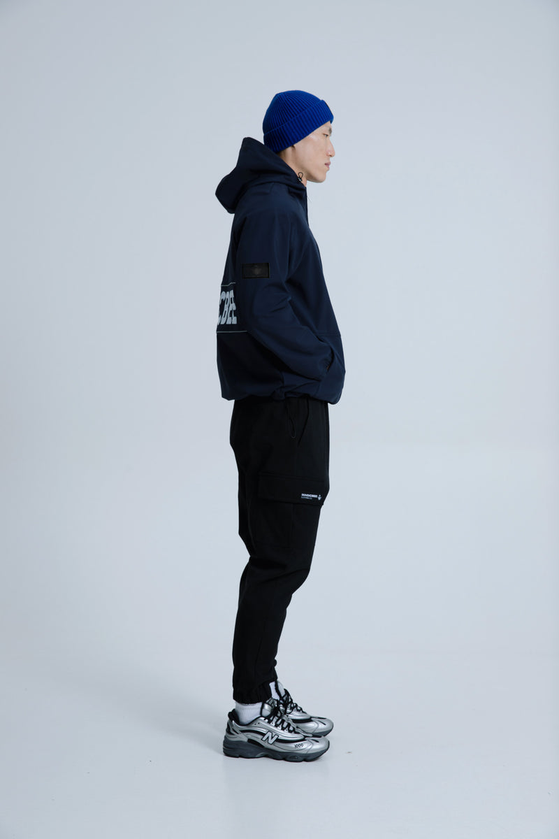 MagicBee Reflective Logo Waterproof Fleece Jacket - Navy Blue