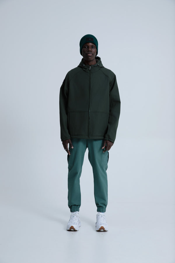 MagicBee Reflective Logo Waterproof Fleece Jacket - Khaki