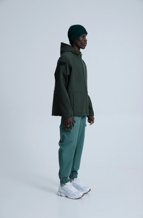 MagicBee Reflective Logo Waterproof Fleece Jacket - Khaki