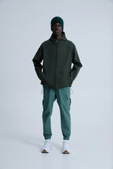 MagicBee Reflective Logo Waterproof Fleece Jacket - Khaki