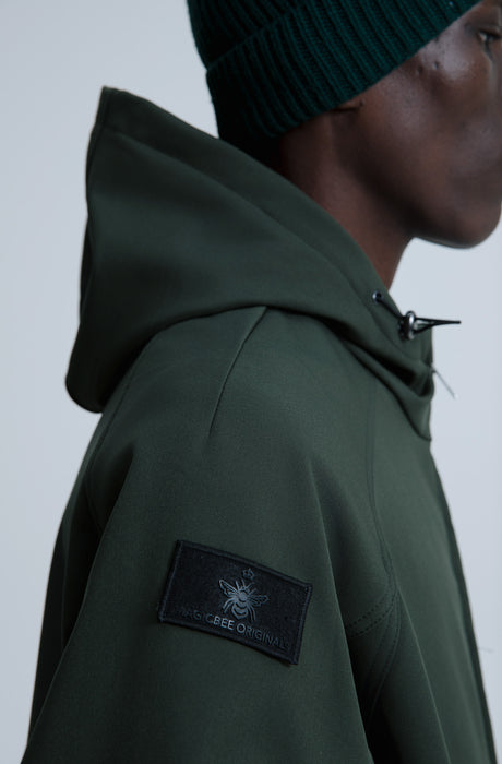 MagicBee Reflective Logo Waterproof Fleece Jacket - Khaki