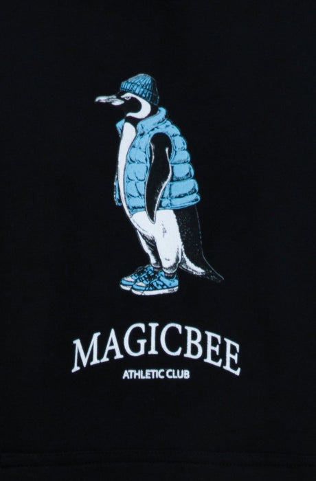 MagicBee Urban Penguin Hoodie - Black