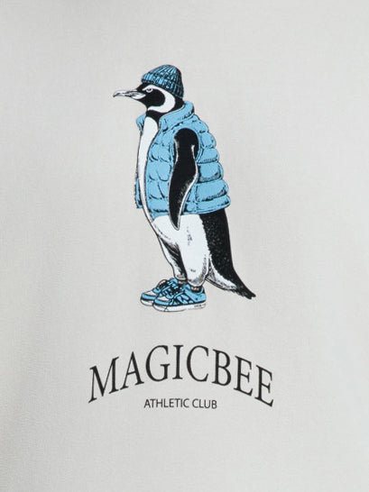 MagicBee Urban Penguin Hoodie - Beige