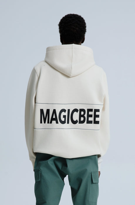 MagicBee Reflective Tape Hoodie - Beige (Special Edition)