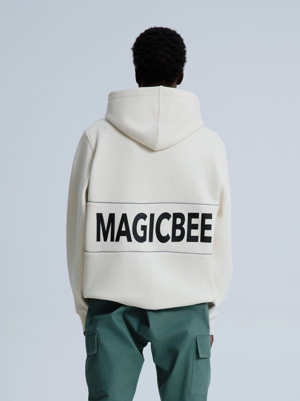MagicBee Reflective Tape Hoodie - Beige (Special Edition)