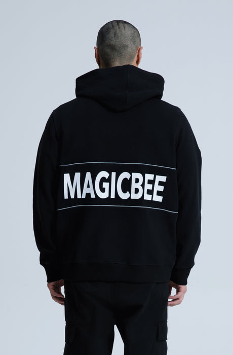 MagicBee Reflective Tape Hoodie - Black (Special Edition)