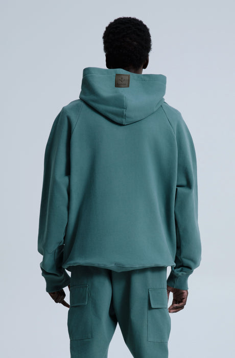 MagicBee Glow-in-the-dark logo Raglan Hoodie - Green