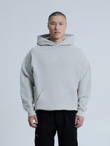 MagicBee Glow-in-the-dark logo Raglan Hoodie - ICE GREY