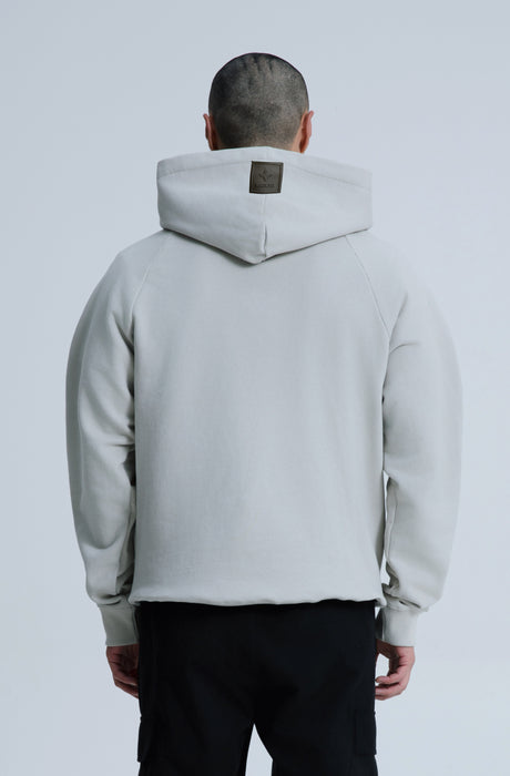 MagicBee Glow-in-the-dark logo Raglan Hoodie - ICE GREY