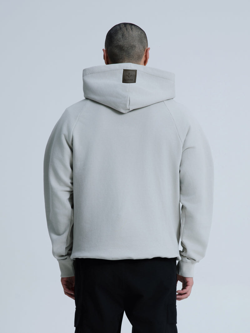 MagicBee Glow-in-the-dark logo Raglan Hoodie - ICE GREY