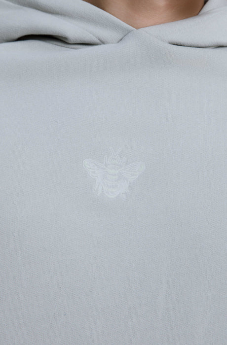 MagicBee Glow-in-the-dark logo Raglan Hoodie - ICE GREY