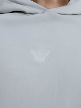 MagicBee Glow-in-the-dark logo Raglan Hoodie - ICE GREY