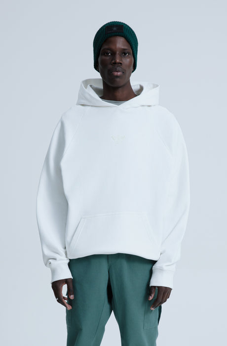 MagicBee Glow-in-the-dark logo Raglan Hoodie - OFF WHITE