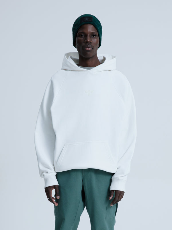 MagicBee Glow-in-the-dark logo Raglan Hoodie - OFF WHITE