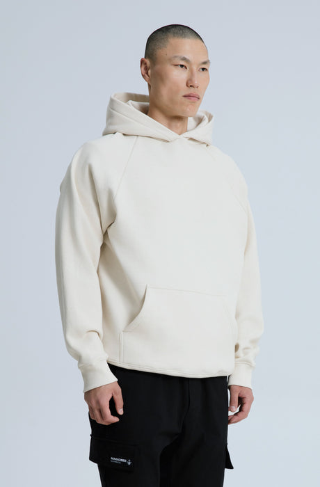 MagicBee Glow-in-the-dark logo Raglan Hoodie - BEIGE