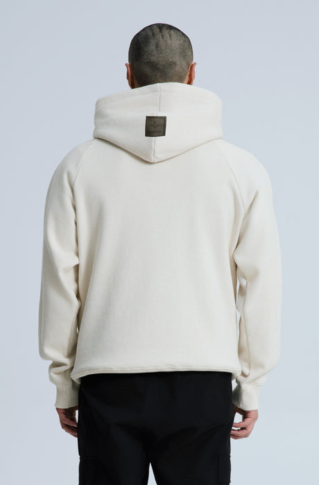 MagicBee Glow-in-the-dark logo Raglan Hoodie - BEIGE